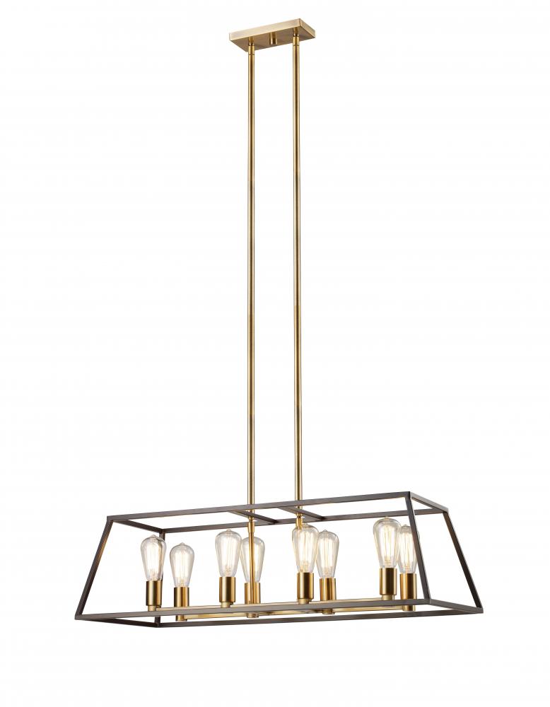 8LT PENDANT-EDISON BULB FRAME-